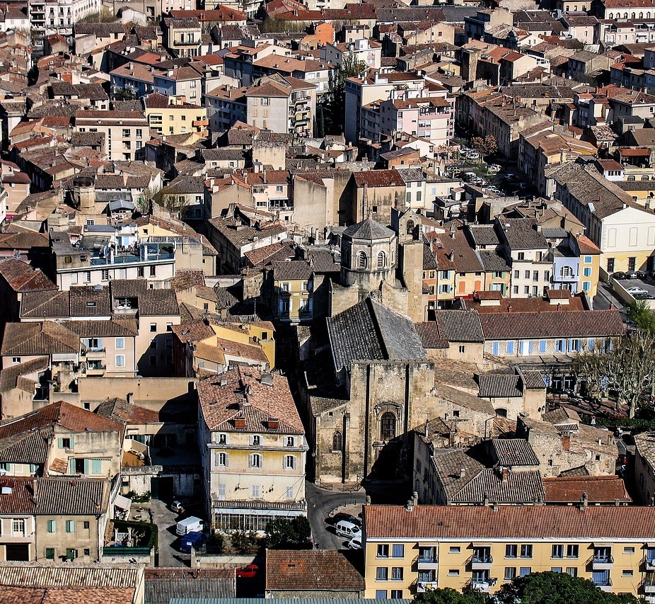 Cavaillon vanuit de lucht